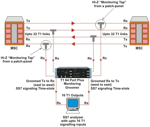 64 T1 Port Plus Monitoring Groomer